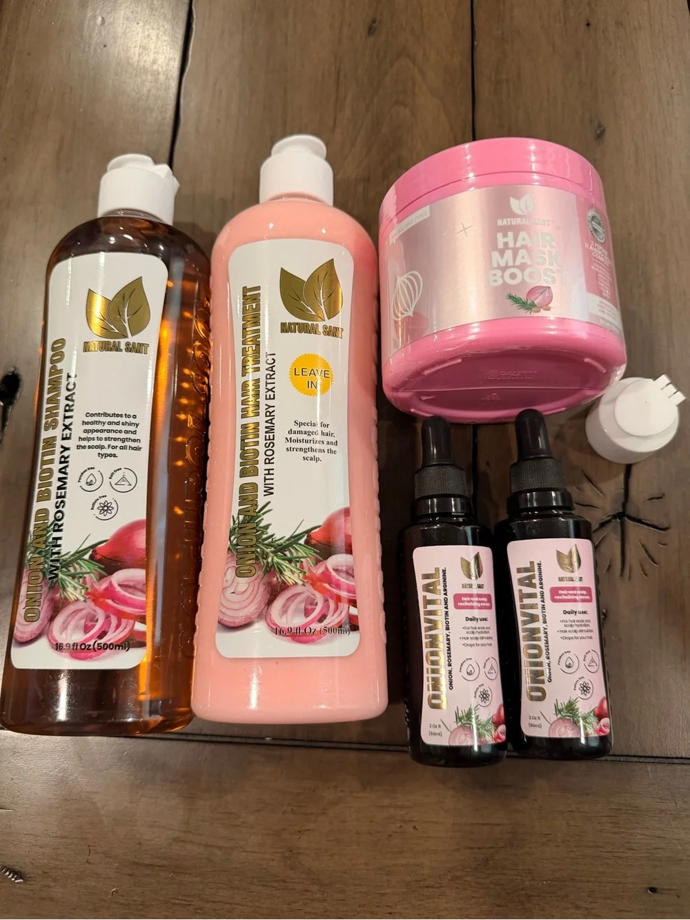 Revitalizing‎ Onion, Rosemary & Biotin Shampoo & Conditioner Treatments #221
